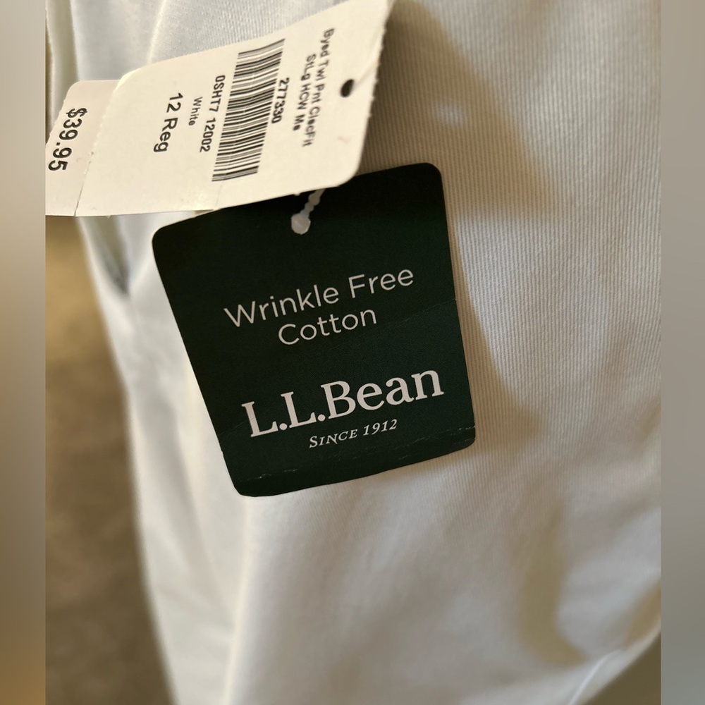 New LL Bean White Trousers
